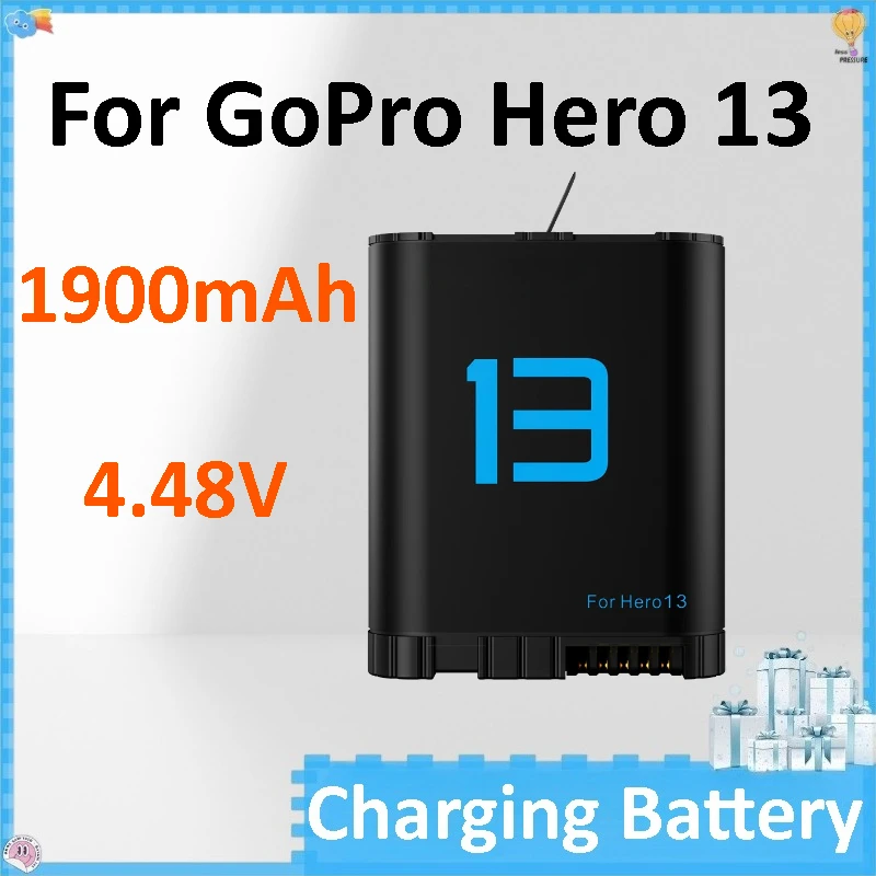 NEW Battery 1900mAh 7.39wh 4.48V for GoPro Hero 13 Action Camera Charging Battery
NEW Battery 1900mAh 7.39wh 4.48V for GoPro Hero 13 Action Camera Charging Battery