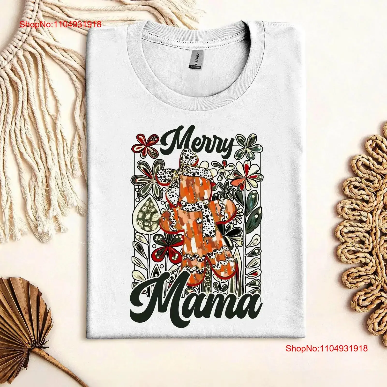 Футболка Merry Mama с цветочным принтом Gingergread в стиле бохо, Рождество, Рождество, ретро, праздник, рыжий цветок, винтажная, стильная, удобная 
Футболка Merry Mama с цветочным принтом Gingergread в стиле бохо, Рождество, Рождество, ретро, праздник, рыжий цветок, винтажная, стильная, удобная