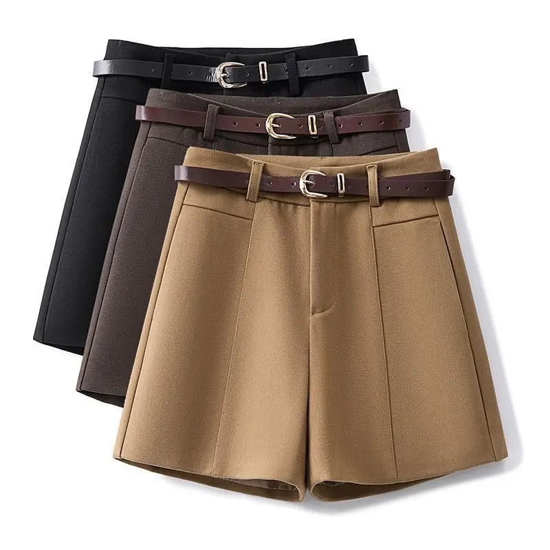 Summer High Waist Zipper A-line Casual Pants Solid Color All-match Office Wide Leg Shorts Fashion Elegant Women Clothing LX501
Summer High Waist Zipper A-line Casual Pants Solid Color All-match Office Wide Leg Shorts Fashion Elegant Women Clothing LX501