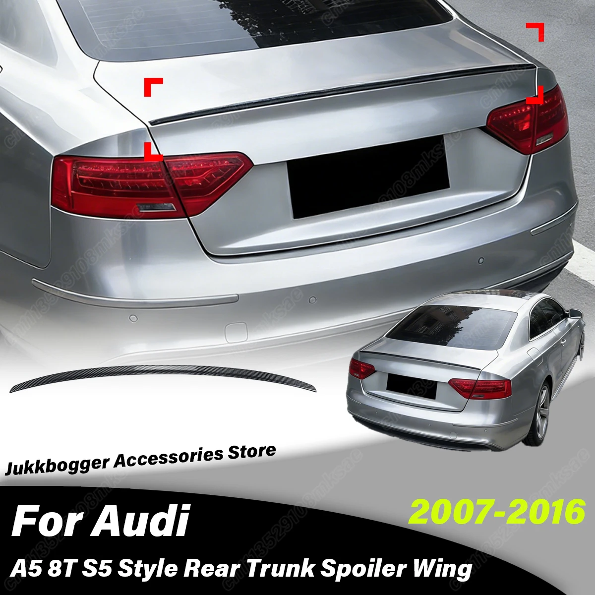 For Audi A5 8T Coupe 2007 2008 2009 2010 2011 2012 2013 2014 2015 2016 Automobile Rear Trunk Spoiler Board Decoration Body Kit
For Audi A5 8T Coupe 2007 2008 2009 2010 2011 2012 2013 2014 2015 2016 Automobile Rear Trunk Spoiler Board Decoration Body Kit