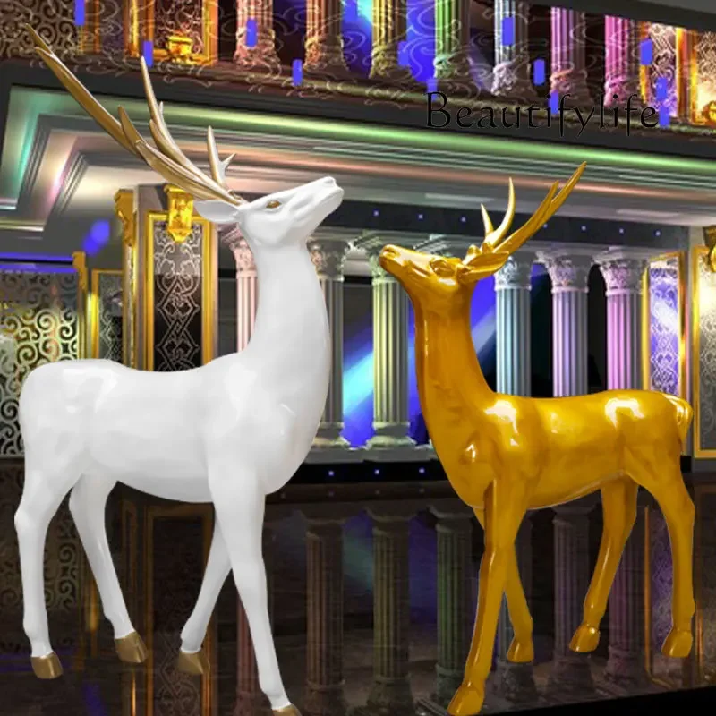 Glass Steel Craftwork Hotel Fortune Deer Decoration Decorative Creative Home Resin Floor Sculpture
Glass Steel Craftwork Hotel Fortune Deer Decoration Decorative Creative Home Resin Floor Sculpture