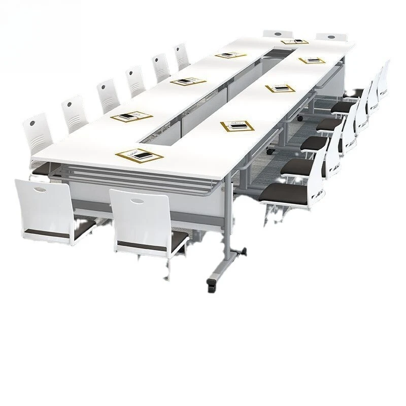 Conference room long conference table and chair combination, white conference table, long table simple modern large table
Conference room long conference table and chair combination, white conference table, long table simple modern large table
