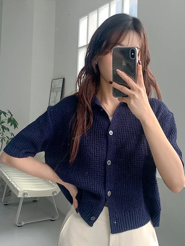 Шикарный весенний вязаный кардиган, женский тонкий шелковый топ ort Sve, универсальный качественный трикотаж Ele Sle стандартного кроя 
Шикарный весенний вязаный кардиган, женский тонкий шелковый топ ort Sve, универсальный качественный трикотаж Ele Sle стандартного кроя