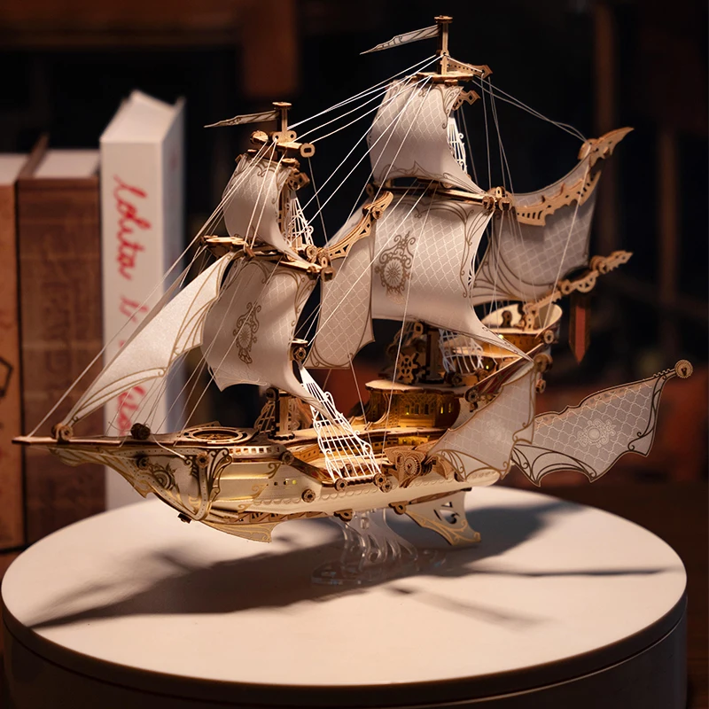 DIY 3D Wooden Fanstasy Elf Ship Miniature Model Kits with Lights Assembly Jigsaw Puzzles for Friends Birthday Gifts
DIY 3D Wooden Fanstasy Elf Ship Miniature Model Kits with Lights Assembly Jigsaw Puzzles for Friends Birthday Gifts