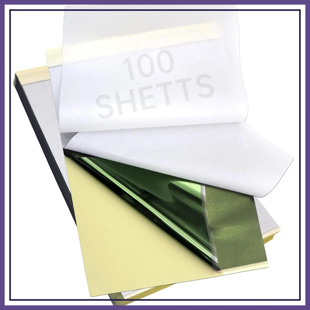 100 Sheets A4 Tattoo Transfer Paper, 4-Layer Stencil Paper for Tattooing, DIY Thermal Paper
100 Sheets A4 Tattoo Transfer Paper, 4-Layer Stencil Paper for Tattooing, DIY Thermal Paper