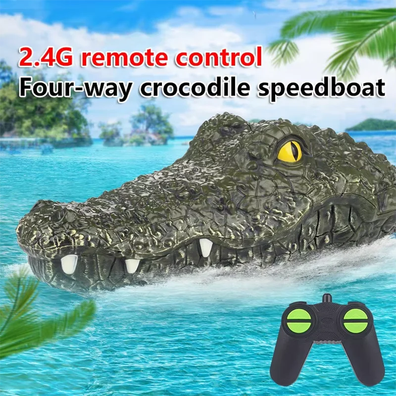RC Crocodile Head 2.4G Remote Control Simulation Alligator Decoy Electric Toy RC Boat Water Spoof Toys for Boys Halloween Gifts
RC Crocodile Head 2.4G Remote Control Simulation Alligator Decoy Electric Toy RC Boat Water Spoof Toys for Boys Halloween Gifts