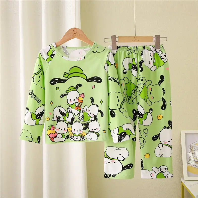 Pochacco Anime Kawaii Sanrio Ins Fashion Children Underwear Shirt Pants Set Cute Kuromi Boys Girls Long Sleeve Pajamas Gifts
Pochacco Anime Kawaii Sanrio Ins Fashion Children Underwear Shirt Pants Set Cute Kuromi Boys Girls Long Sleeve Pajamas Gifts
