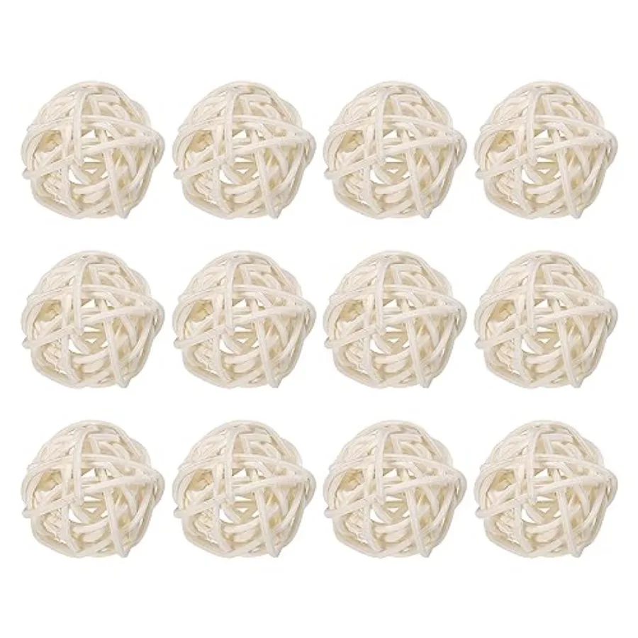 20 Pcs Wicker Rattan Balls Decorative Balls 1.2Inch for Vase Fillers, Wedding, Garden, Hallway Party
20 Pcs Wicker Rattan Balls Decorative Balls 1.2Inch for Vase Fillers, Wedding, Garden, Hallway Party