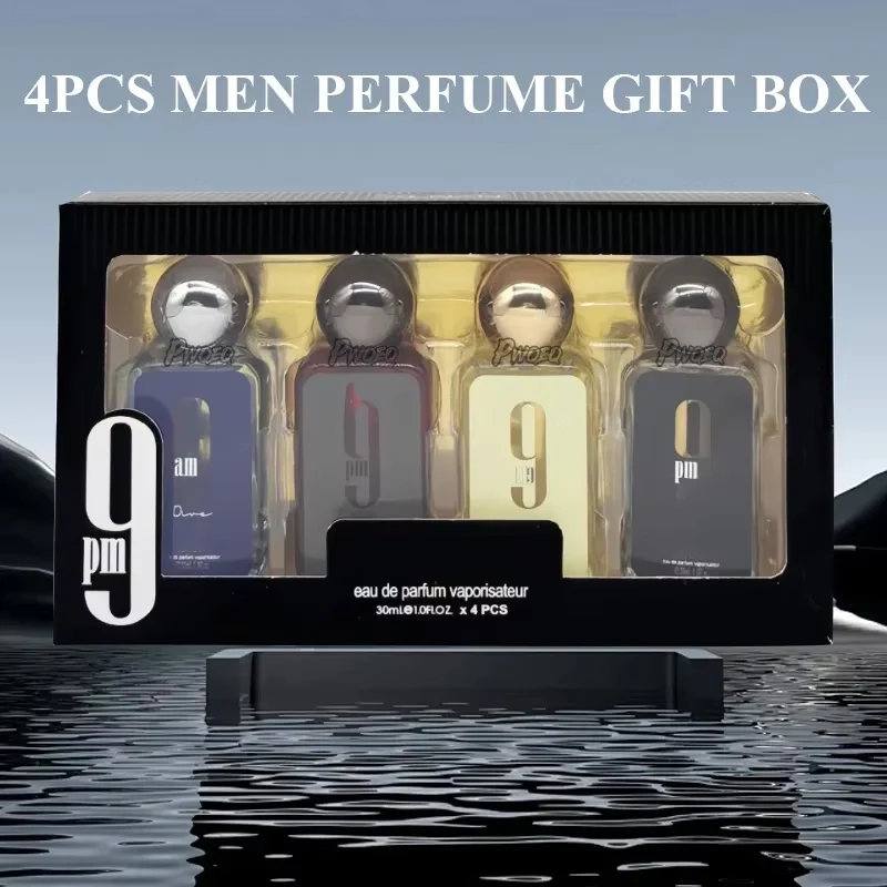 4PCS*30ML NO.9 Mini Perfume Set Cologne Eau De Toilette Lasting Fragrance Pheromone Eau De Parfum Arabic Perfume hombre Gift Box
4PCS*30ML NO.9 Mini Perfume Set Cologne Eau De Toilette Lasting Fragrance Pheromone Eau De Parfum Arabic Perfume hombre Gift Box