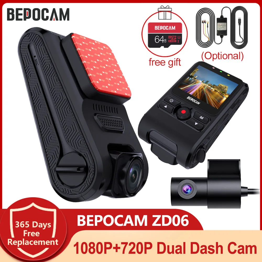 BEPOCAM ZD06 Автомобильная видеорегистратор 1080P HD, двойная передняя и задняя камера 160 ° Автомобильный видеорегистратор ночного видения 24H Parking Motion Dashcam Auto60.박 كée
BEPOCAM ZD06 Автомобильная видеорегистратор 1080P HD, двойная передняя и задняя камера 160 ° Автомобильный видеорегистратор ночного видения 24H Parking Motion Dashcam Auto60.박 كée