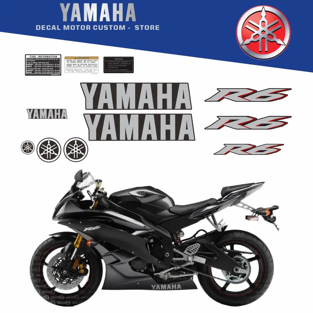 Full Vehicle Fairing Shell Sticker Decals OEM Original Factory Replica For Yamaha Yzf R6 2006 2007
Full Vehicle Fairing Shell Sticker Decals OEM Original Factory Replica For Yamaha Yzf R6 2006 2007