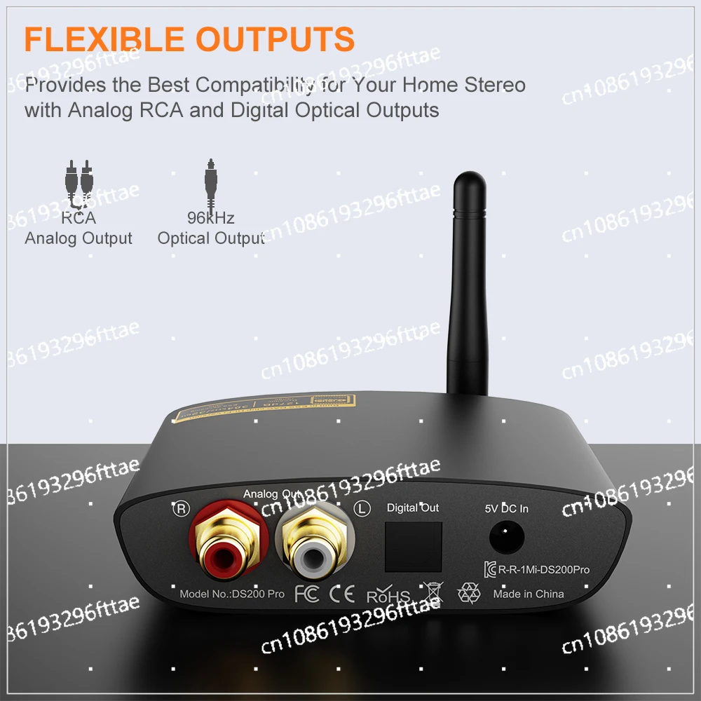 1Mii DAC Audio HiFi Bluetooth 5.2 Music Receiver with LDAC & AptX-LL/HD RCA/Optical Out BT 5.2 Adapter Receivers for Home Stereo
1Mii DAC Audio HiFi Bluetooth 5.2 Music Receiver with LDAC & AptX-LL/HD RCA/Optical Out BT 5.2 Adapter Receivers for Home Stereo