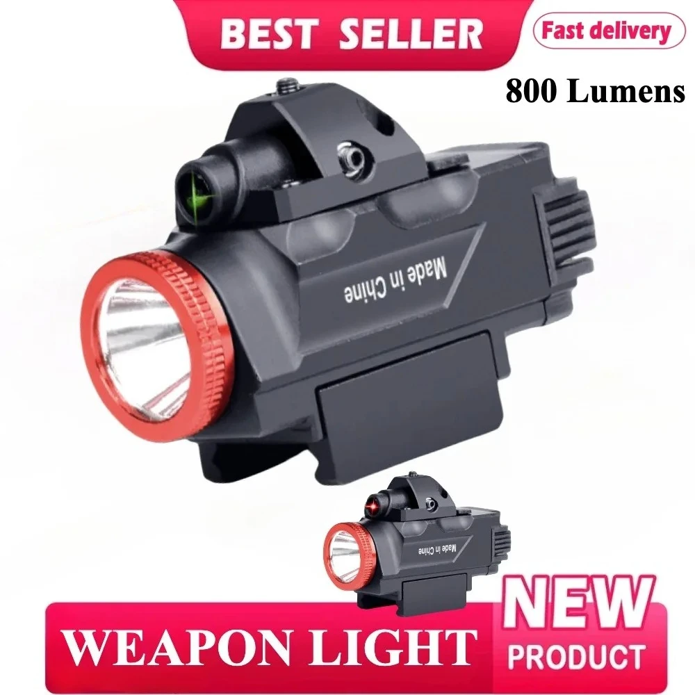 800 Lumens Tactical LED Flashlight USB Charging Combo Red Green Dot Pistol Scout Light Fits 20mm Picatinny Rail Outdoor Hunting
800 Lumens Tactical LED Flashlight USB Charging Combo Red Green Dot Pistol Scout Light Fits 20mm Picatinny Rail Outdoor Hunting