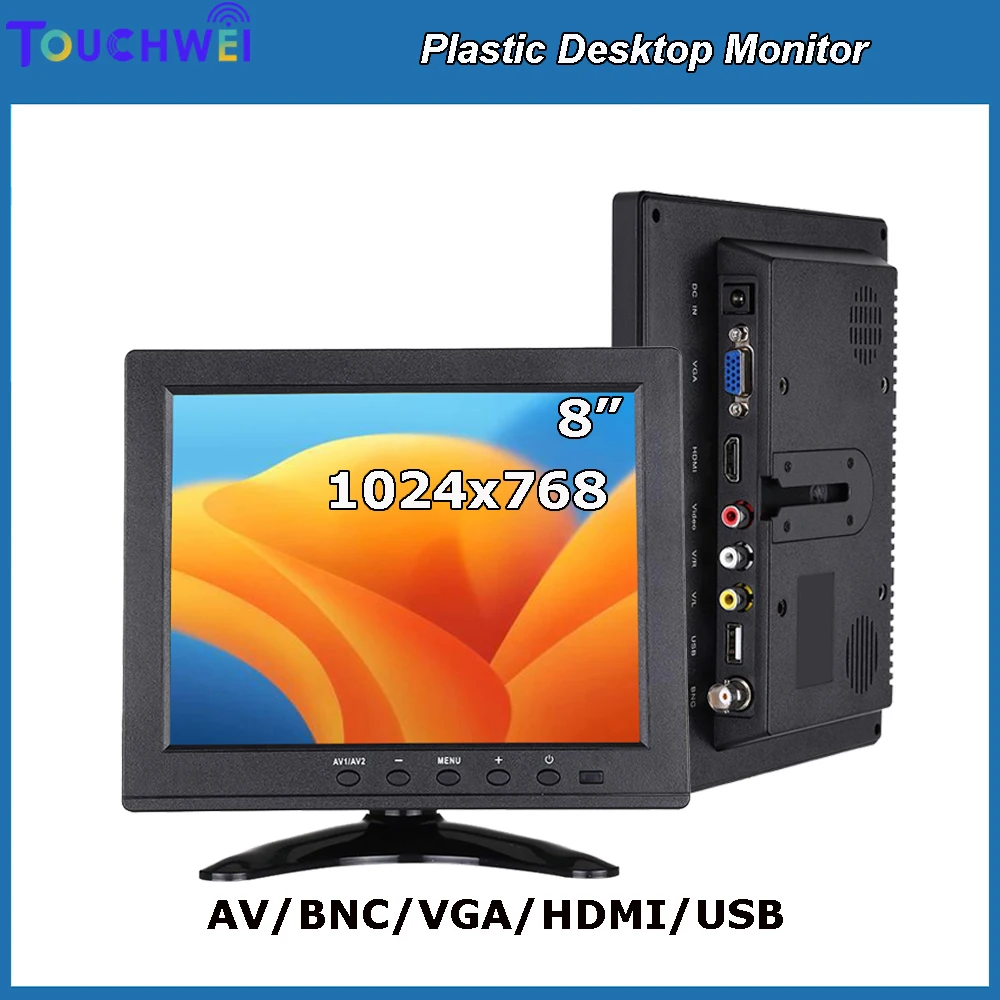 Cheap 8 Inch 4:3 Small Size LCD Touch Screen Monitor 1024x768 HD Display for HDMI VGA AV USB CCTV Inputs for Camera Car Use
Cheap 8 Inch 4:3 Small Size LCD Touch Screen Monitor 1024x768 HD Display for HDMI VGA AV USB CCTV Inputs for Camera Car Use