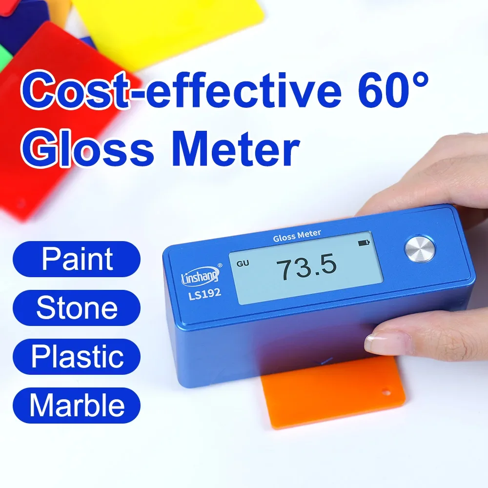 Gloss Meter Glossmeter 60 Degree Single Angle Car Paint Sheen Gloss Tester Auto Calibration High Precision for Coatings LS192
Gloss Meter Glossmeter 60 Degree Single Angle Car Paint Sheen Gloss Tester Auto Calibration High Precision for Coatings LS192