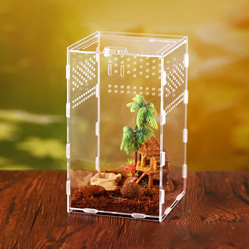 1Set Premium Magnetic Reptile Feeding Box Clear Acrylic Terrarium Breeder Habitat Safe Secure Enclosure for Tarantulas Lizards
1Set Premium Magnetic Reptile Feeding Box Clear Acrylic Terrarium Breeder Habitat Safe Secure Enclosure for Tarantulas Lizards