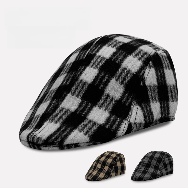 Plaid Forward Cap Artistic Retro Thick Warmth-Resistant Painter Hat Casual Multi-Functional Beret
Plaid Forward Cap Artistic Retro Thick Warmth-Resistant Painter Hat Casual Multi-Functional Beret