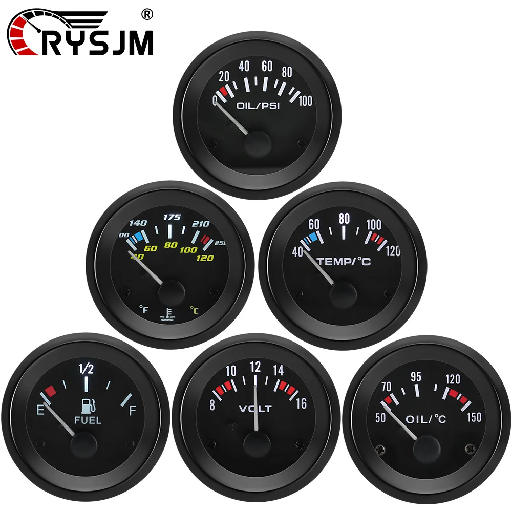 12V 2" 52MM Water Temperature ℃ Oil Temp Oil Pressure Gauge Voltmeter Fuel Level Gauge Car Meter with Bracket Pod Holder
12V 2" 52MM Water Temperature ℃ Oil Temp Oil Pressure Gauge Voltmeter Fuel Level Gauge Car Meter with Bracket Pod Holder