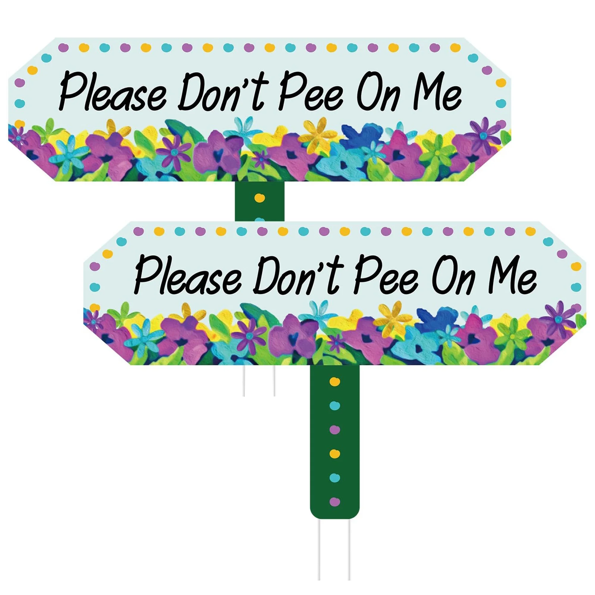 2 Pcs Colorful Flower Design Garden Stake Signs - Keep Your Yard Clean with These Decorative Lawn Decorations
2 Pcs Colorful Flower Design Garden Stake Signs - Keep Your Yard Clean with These Decorative Lawn Decorations