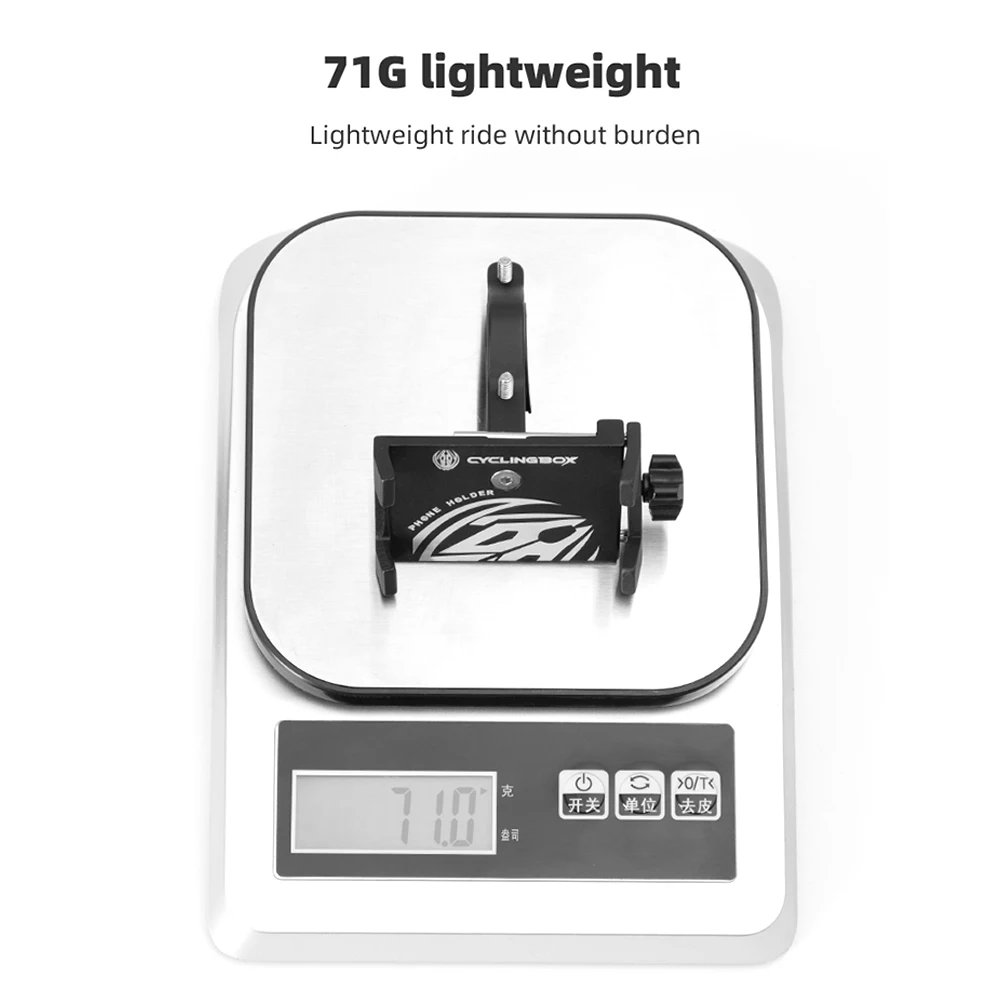 CYCLINGBOX MTB Bike Phone Holder Aluminum Scooter Handlebar Mount (Black)
CYCLINGBOX MTB Bike Phone Holder Aluminum Scooter Handlebar Mount (Black)