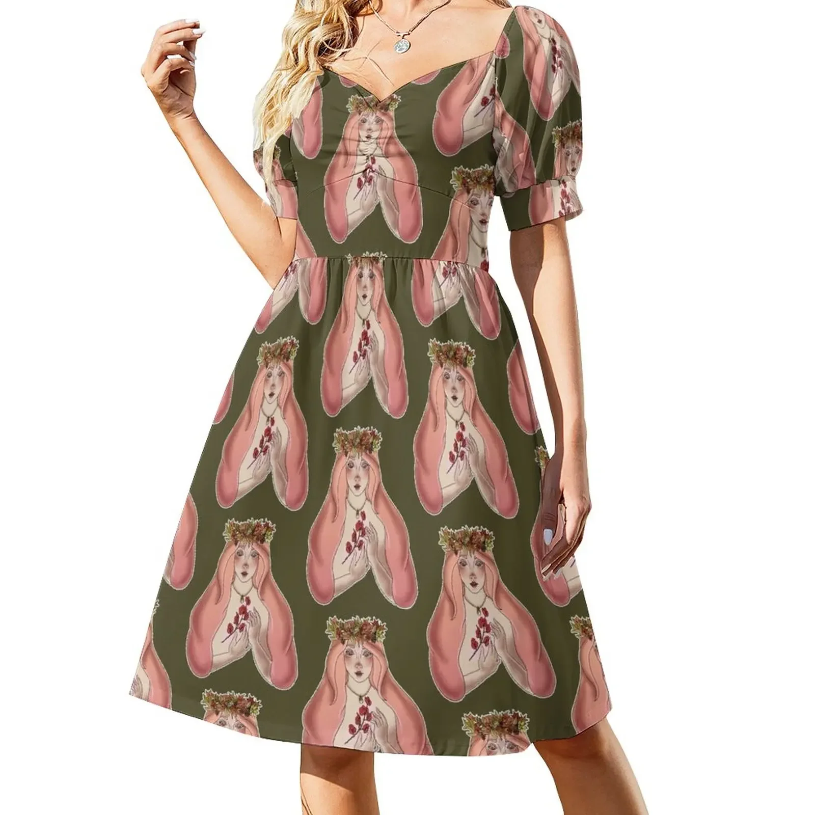The Mother of Goats Short-Sleeved Dress summer women's dress 2025 dresses ladies 2025 summer beach dresses
The Mother of Goats Short-Sleeved Dress summer women's dress 2025 dresses ladies 2025 summer beach dresses