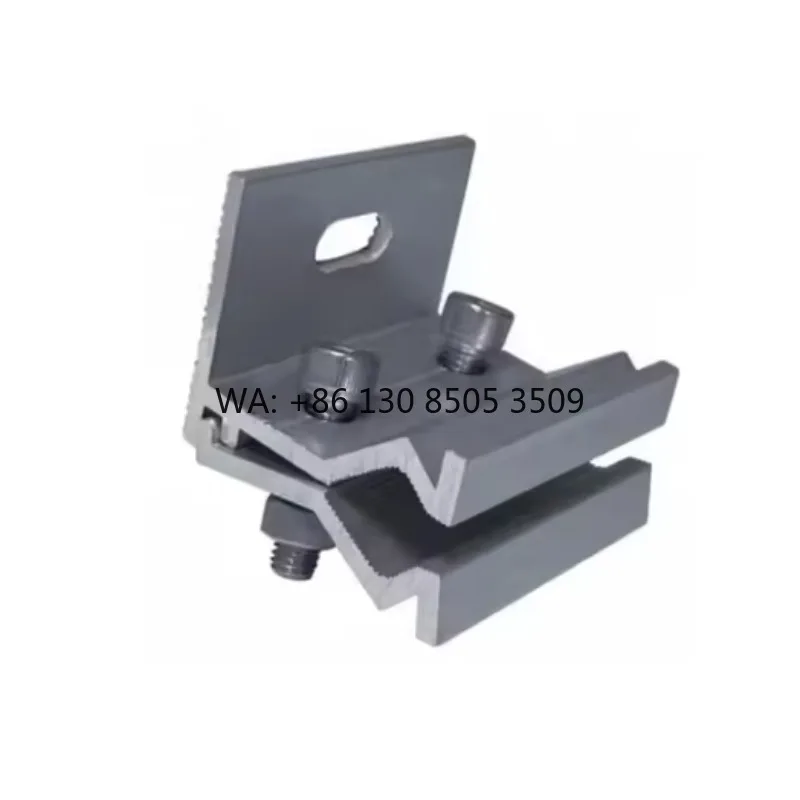 Professional Solar Clamp for Trapezoidal Metal Roof - No Drilling Aluminum Mounting Bracket for PV Panel
Professional Solar Clamp for Trapezoidal Metal Roof - No Drilling Aluminum Mounting Bracket for PV Panel
