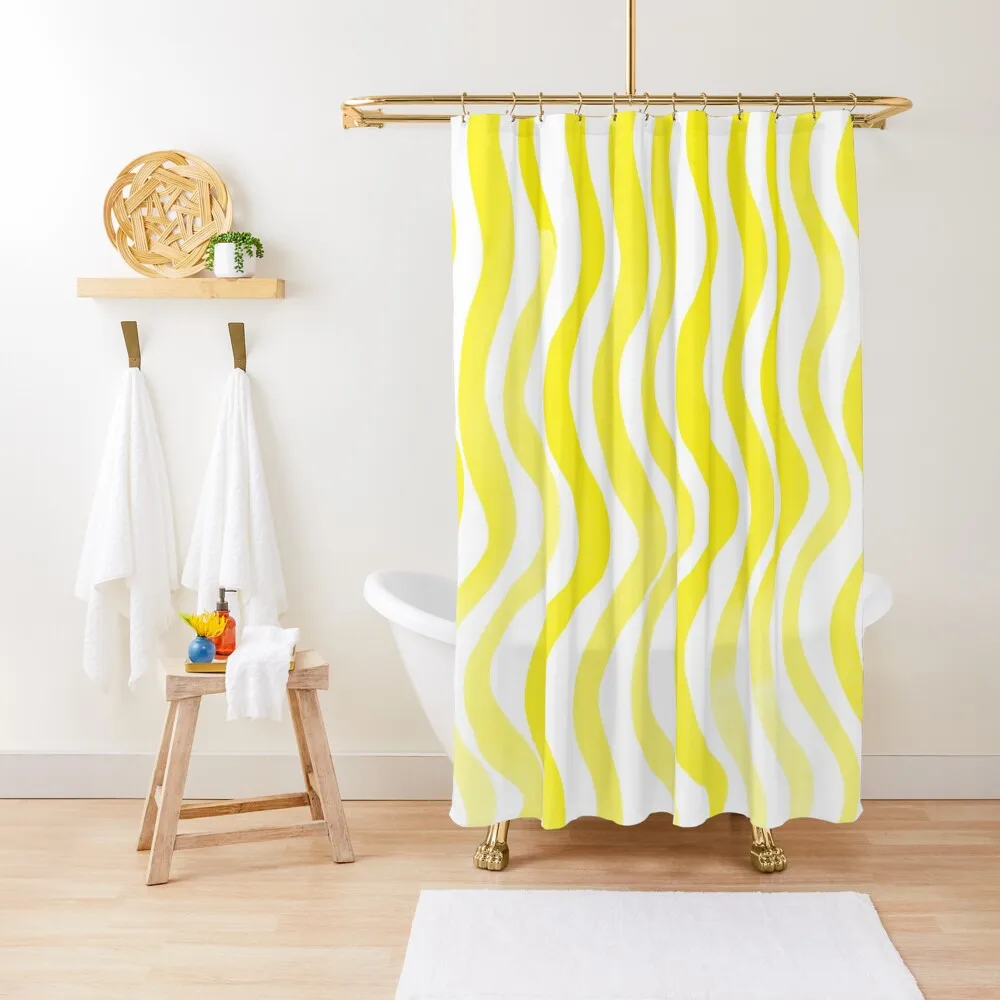 Wavy lines - lemon yellow Shower Curtain Shower Set Anime Shower Waterproof Curtain
Wavy lines - lemon yellow Shower Curtain Shower Set Anime Shower Waterproof Curtain