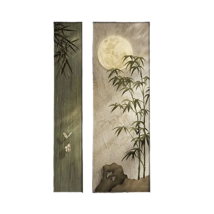 New Chinese style, entrance, decorative painting zen, corridor aisle, bamboo
New Chinese style, entrance, decorative painting zen, corridor aisle, bamboo