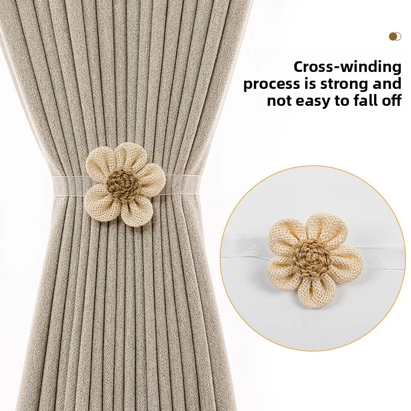 Fashion Minimalist New Cotton Flower Curtain Tiebacks - Decorative Curtain Organizer Straps, Home Window Fasteners
Fashion Minimalist New Cotton Flower Curtain Tiebacks - Decorative Curtain Organizer Straps, Home Window Fasteners