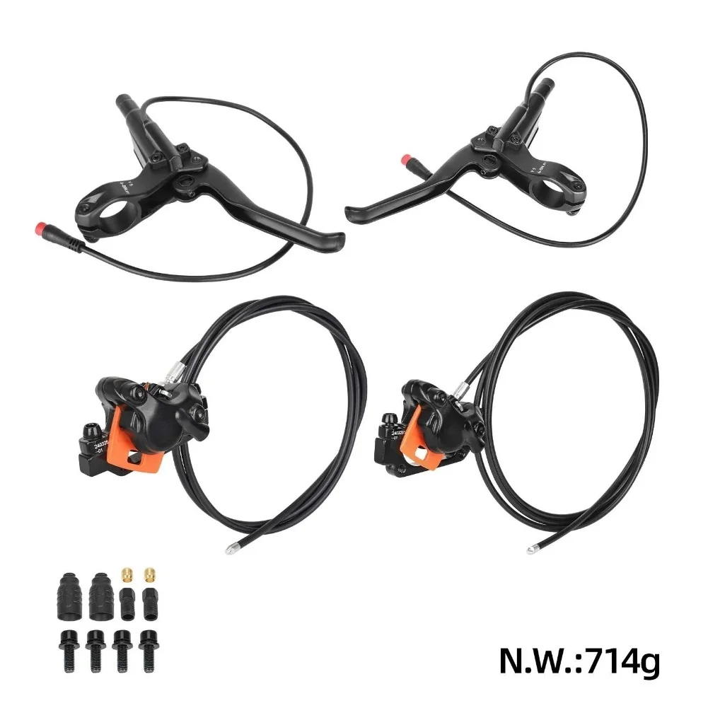 Electric bike hydraulic disc brake assembly with sensor for NUTT brand suitable for various riding environments
Electric bike hydraulic disc brake assembly with sensor for NUTT brand suitable for various riding environments