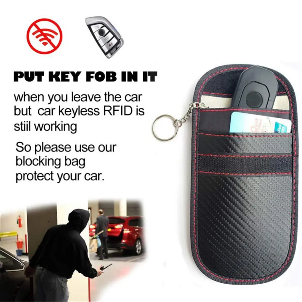 Car Key Fob Bag Carbon Fiber Car Key RFID Signal Blocking Pouch Car Security Anti Theft Protection Blocking Pouch
Car Key Fob Bag Carbon Fiber Car Key RFID Signal Blocking Pouch Car Security Anti Theft Protection Blocking Pouch