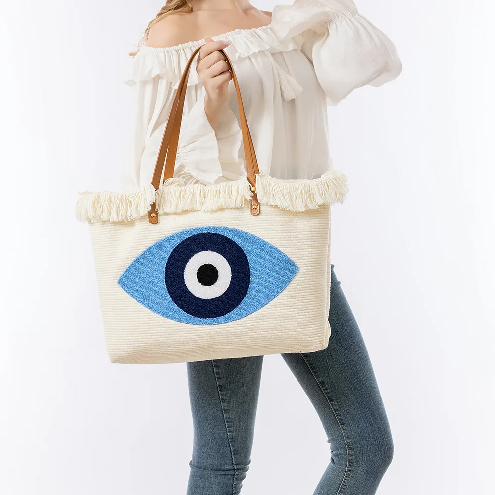 New Spring Summer Knitted Embroidered Ladies Tote Bag Large Capacity Cross Border Canvas Bohemian Style Handheld Women's Bags
New Spring Summer Knitted Embroidered Ladies Tote Bag Large Capacity Cross Border Canvas Bohemian Style Handheld Women's Bags