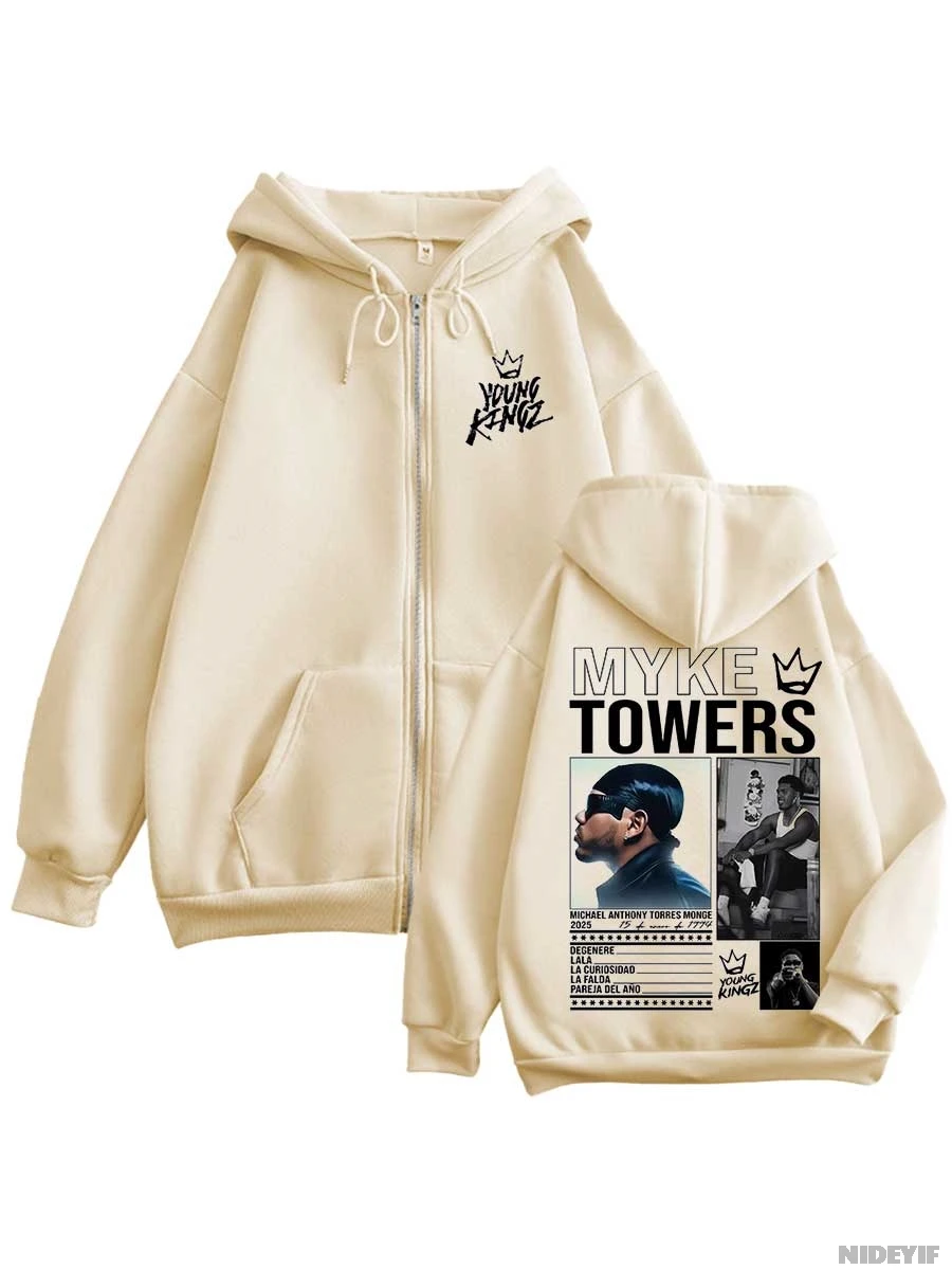 Rapper Myke Towers Hoodie Zipper Men Women Jacket Hiphop Streetwear Outfit Sweatshirt Tops MT2
Rapper Myke Towers Hoodie Zipper Men Women Jacket Hiphop Streetwear Outfit Sweatshirt Tops MT2