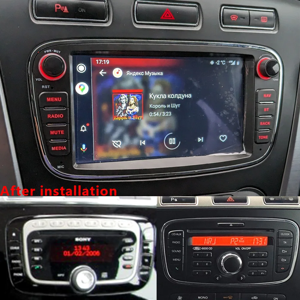 CHSTEK Car Radio For Ford S-Max Focus C-Max Mondeo Galaxy Carplay Android 13 Auto Multimedia Navigation Bluetooth WIFI 4G RDS FM
CHSTEK Car Radio For Ford S-Max Focus C-Max Mondeo Galaxy Carplay Android 13 Auto Multimedia Navigation Bluetooth WIFI 4G RDS FM