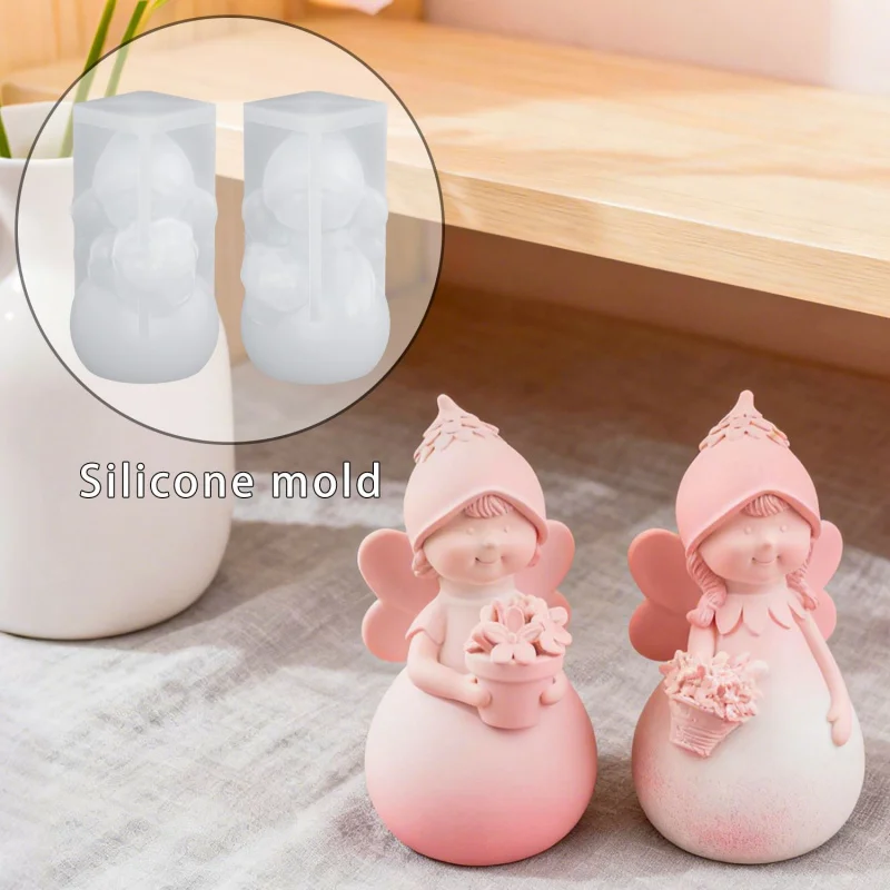 Diy Elf Holding Flower Mold Aromatherapy Plaster Little Girl Epoxy Resin Silicone Mould
Diy Elf Holding Flower Mold Aromatherapy Plaster Little Girl Epoxy Resin Silicone Mould