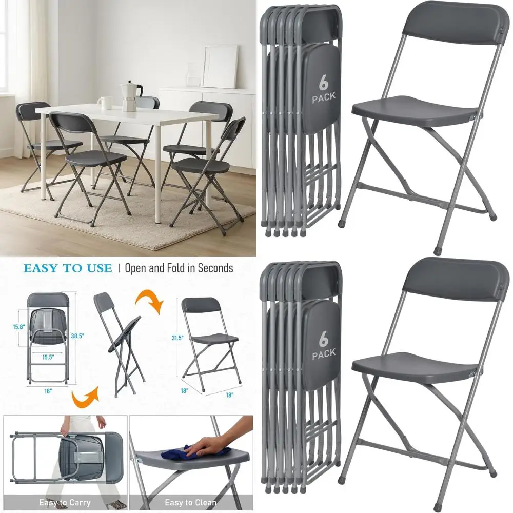 Portable Stackable Plastic Folding Chairs for Indoor & Outdoor Use, Steel Frame, Heavy Duty, Suitable for Events, Offices, Weddi
Portable Stackable Plastic Folding Chairs for Indoor & Outdoor Use, Steel Frame, Heavy Duty, Suitable for Events, Offices, Weddi