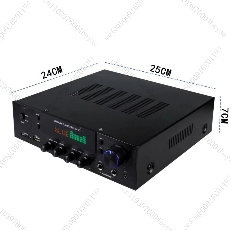 2-Channel power amplifier household, karaoke power amplifier digital high power with card remote control Bluetooth HIFI
2-Channel power amplifier household, karaoke power amplifier digital high power with card remote control Bluetooth HIFI