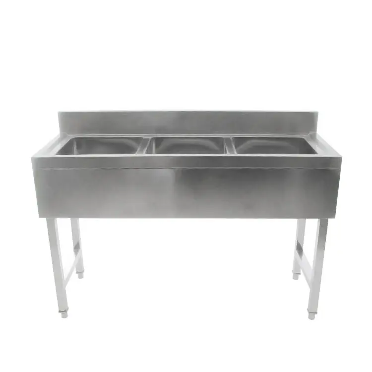 Outdoor Triple Bowl Square Stainless Steel Commercial Kitchen Sink Without Faucet for Hotel Use
Outdoor Triple Bowl Square Stainless Steel Commercial Kitchen Sink Without Faucet for Hotel Use