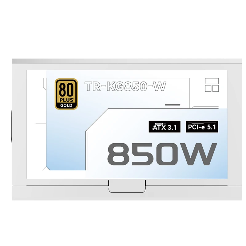 Новое поступление 2025 года, блок питания Thermalright 850 Вт TR-KG850-W ATX3.1 Gold для ПК, активный PFC с выходной мощностью 850 Вт, новый состояние 
Новое поступление 2025 года, блок питания Thermalright 850 Вт TR-KG850-W ATX3.1 Gold для ПК, активный PFC с выходной мощностью 850 Вт, новый состояние