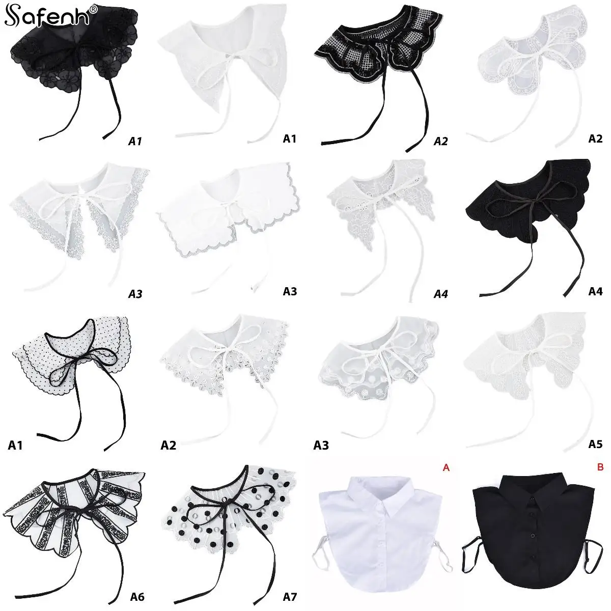 1PCS Women Lace Fake Collar Cloud Shoulder False Doll Collar Shirt Detachable Collar Necklace Shawl Women Clothes Accessories
1PCS Women Lace Fake Collar Cloud Shoulder False Doll Collar Shirt Detachable Collar Necklace Shawl Women Clothes Accessories