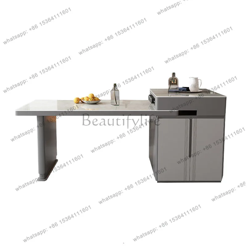 Rock slab island dining table integrated household Italian modern simple dining table
Rock slab island dining table integrated household Italian modern simple dining table