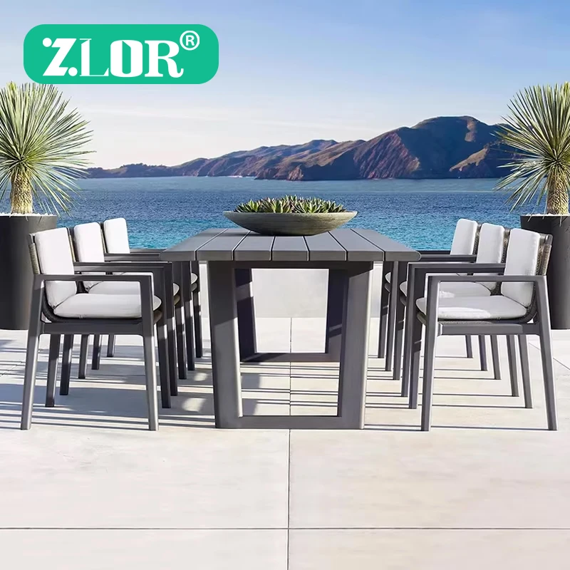 Modern Aluminum Alloy Outdoor Dining Sets-Stackable Waterproof Durable Table and Chairs for Restaurant & Garden Use
Modern Aluminum Alloy Outdoor Dining Sets-Stackable Waterproof Durable Table and Chairs for Restaurant & Garden Use