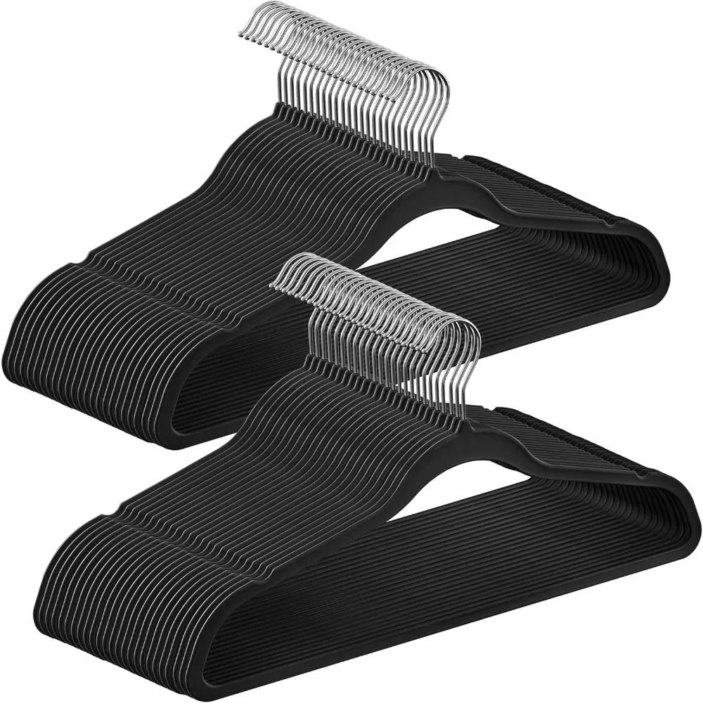 Rubber-Coated Plastic Hangers, 50 Pack Non-Slip Coat Hangers, Space-Saving Slim Clothes Hangers, 360 Degree Swivel Hooks
Rubber-Coated Plastic Hangers, 50 Pack Non-Slip Coat Hangers, Space-Saving Slim Clothes Hangers, 360 Degree Swivel Hooks