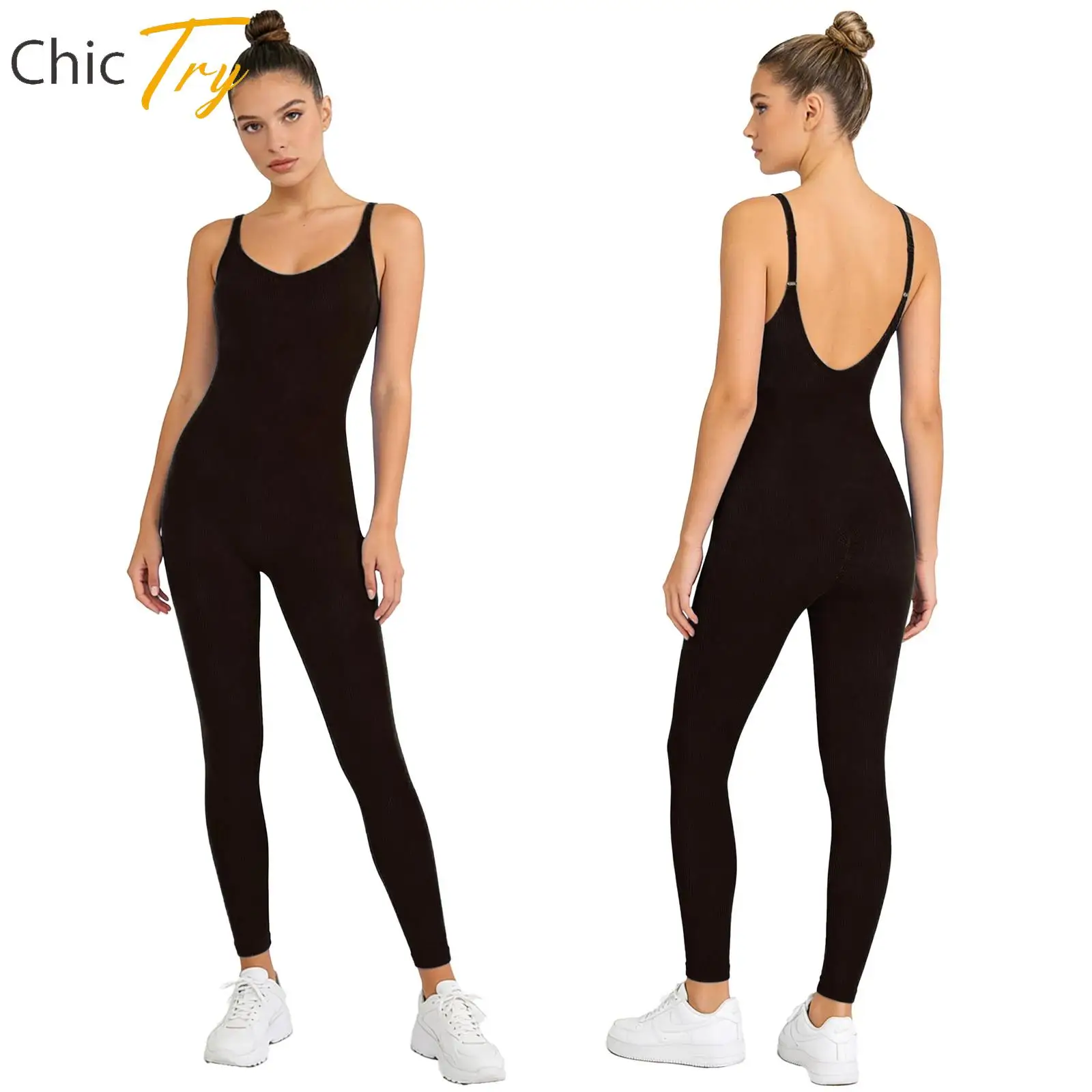 One Piece Swimsuit Swimwear for Womens Sports Ribbed Jumpsuit Adjustable Spaghetti Straps Romper Solid Color Gym Yoga Jumpsuit
One Piece Swimsuit Swimwear for Womens Sports Ribbed Jumpsuit Adjustable Spaghetti Straps Romper Solid Color Gym Yoga Jumpsuit