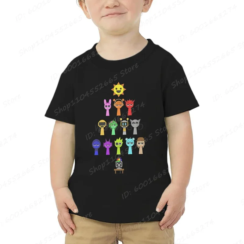 Funny Sprunki Print T-shirt Incredibox Game T-shirts Cute Cartoon Short Sleeve Tee Shirts Summer Crew Neck Children Boys T-shirt
Funny Sprunki Print T-shirt Incredibox Game T-shirts Cute Cartoon Short Sleeve Tee Shirts Summer Crew Neck Children Boys T-shirt