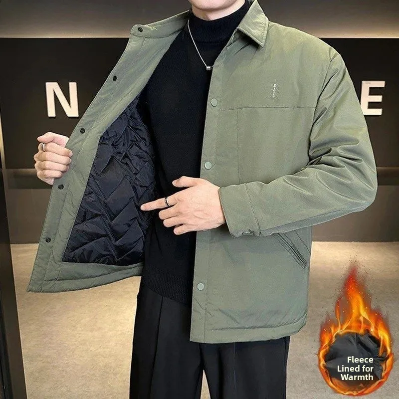 Thiened Хлопковое мужское повседневное пальто с воротником, модное корейское пальто на осень-зиму, длинная молния, застежка на одной пуговице
Thiened Хлопковое мужское повседневное пальто с воротником, модное корейское пальто на осень-зиму, длинная молния, застежка на одной пуговице