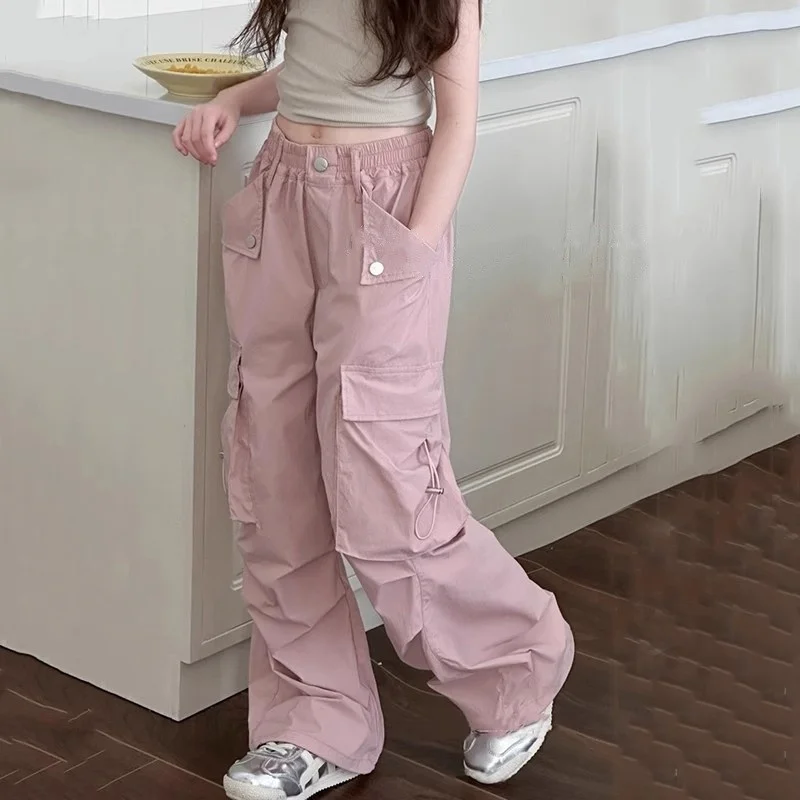 Girls Cargo Pants Spring Large Size Trousers For Teenager Summer Children's Fashion Clothing Kids Casual Loose Clothing 5-14Y
Girls Cargo Pants Spring Large Size Trousers For Teenager Summer Children's Fashion Clothing Kids Casual Loose Clothing 5-14Y