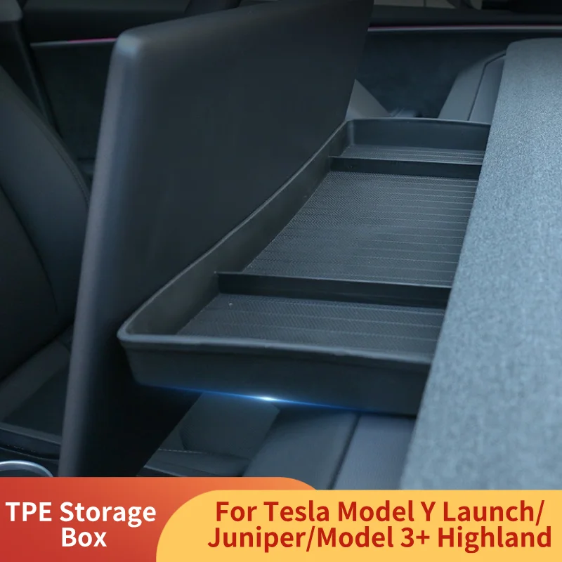 Ящик для хранения приборной панели TPE для Tesla Model Y Launch/Juniper/Model 3+, кронштейн Highland ETC, коробка для хранения салфеток, аксессуары
Ящик для хранения приборной панели TPE для Tesla Model Y Launch/Juniper/Model 3+, кронштейн Highland ETC, коробка для хранения салфеток, аксессуары