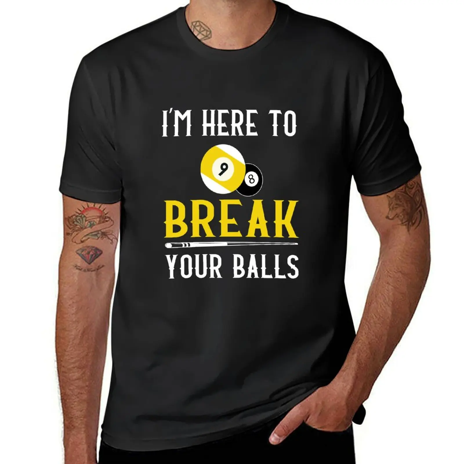Funny pool billiards I'M Here To Break Your Balls Gift T-Shirt graphics customizeds customs design your own t shirt for men
Funny pool billiards I'M Here To Break Your Balls Gift T-Shirt graphics customizeds customs design your own t shirt for men