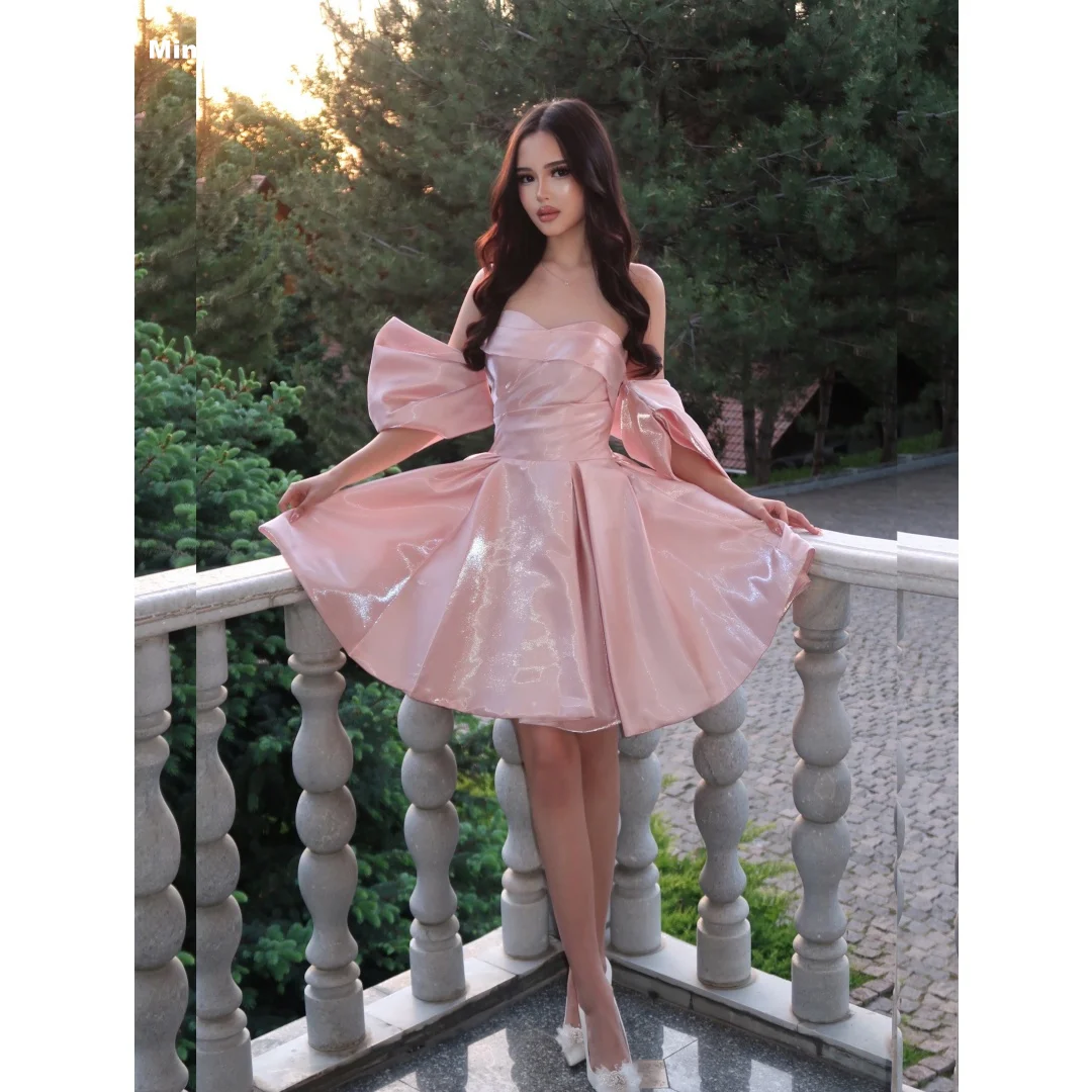 Mina Customized Pink Tube Top Short Shawl Backless Sleeveless Women's Evening Dresses for Events Wedding Dress Prom Dress 2026
Mina Customized Pink Tube Top Short Shawl Backless Sleeveless Women's Evening Dresses for Events Wedding Dress Prom Dress 2026